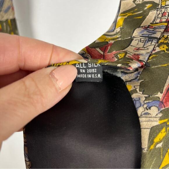 100% Silk Wine Theme Tie Sommelier Vintner Winery Legacy by Belle - Picture 4 of 6